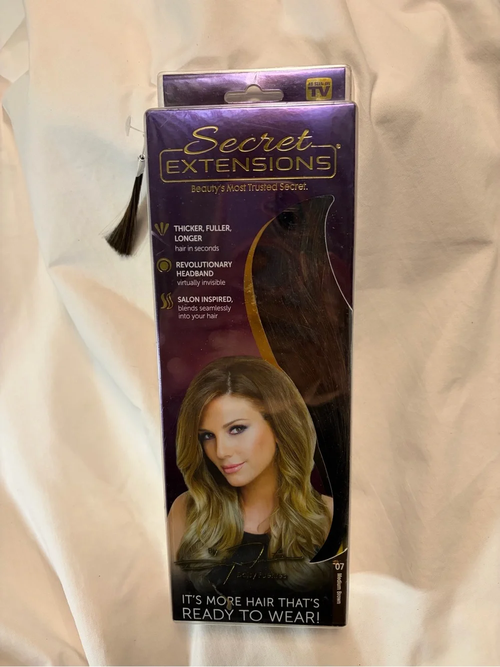 Women's Clip-In Hair Extensions - Medium Brown